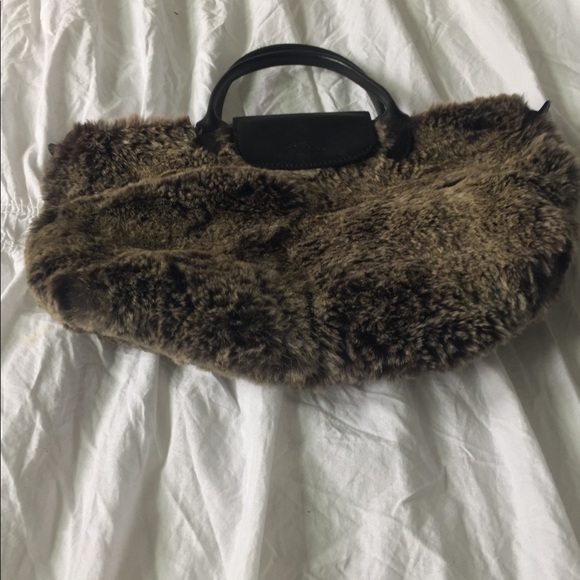 longchamp fur bag